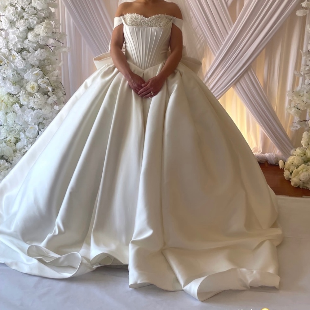 Custom made wedding dress